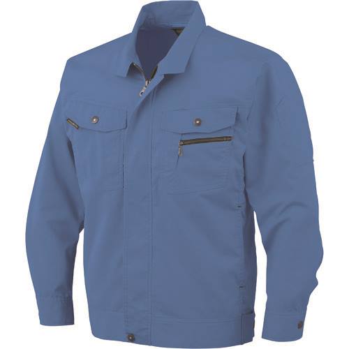 Long-Sleeved - ■コーコス 立体カット長袖ブルゾン 6ブルー 3L AS93163L(1352637)[送料別途お見積り][法人限定][掲外取寄]
