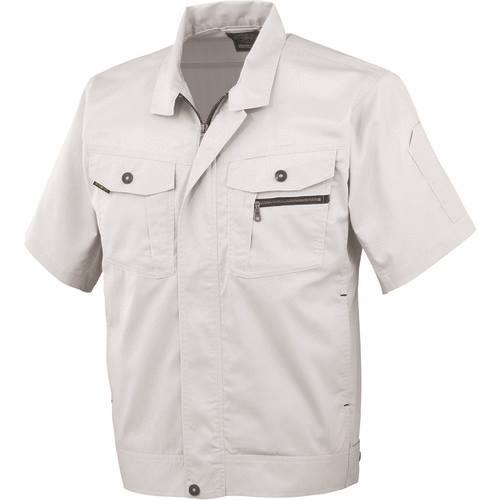 ■コーコス 立体カット半袖ブルゾン 3シルバー L AS9303L(1354266)[送料別途お見積り][法人限定][掲外取寄]