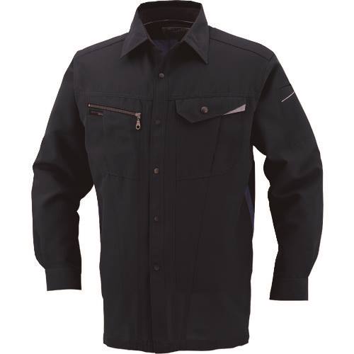 ■コーコス 長袖シャツAS−728 1 MネイビーLL AS7281LL(1354301)[送料別途お見積り][法人限定][掲外取寄]