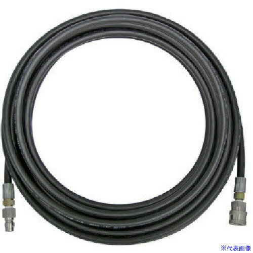 ■アサダ　3/8高圧ホース　200V冷水・エンジン式用　5m　ワンタッチカプラ〔品番：HD03001〕[TR-1355425]「送料別途見積り」・「法人・事業所限定」・「外直送」