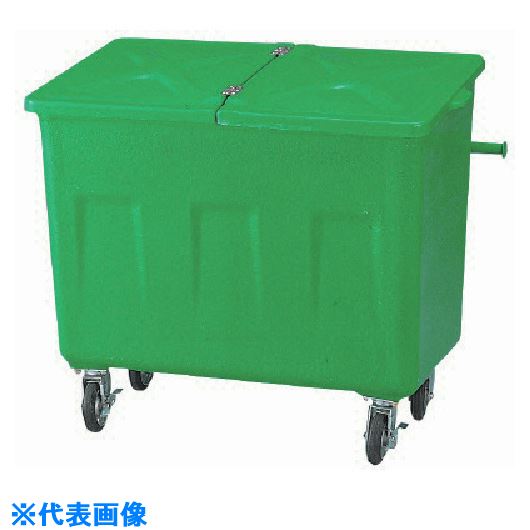 オレンジブック トラスコ中山　TRUSCOカイスイマレン ゴミ回収カート エコカート F700 本体のみ 〔品番:F700〕[ 注番:1356233]特長●大型車輪付で移動がラクラク●パッカ−車のゴミ回収に便利な反転式●排水口付仕様●奥行(...