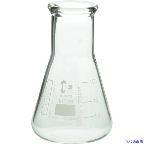 オレンジブック トラスコ中山　TRUSCOSIBATA スーパー肉厚三角フラスコ 広口 100mL 10入 〔品番:010620100A〕[ 注番:1358380]特長●肉厚がどの部分でも一定です。●オートクレーブ使用可能です。●滅菌器にかけられます。●リトレイスコード（製造No.）が記載されています。●DIN/ISOに基づいた形状をしています。用途●加熱などを伴う一般的な理化学試験・教育用。仕様●容量(ml)：100●目盛間隔(ml)：25●外径(mm)：64●高さ(mm)：105●口内径(mm)：30.4●首外径(mm)：34仕様2●スーパー肉厚三角フラスコ　100mL　(10個入)材質/仕上●ほうけい酸ガラスセット内容/付属品注意原産国（名称）ドイツJANコード4589988592029本体質量0.9kgオレンジブック トラスコ中山　TRUSCOSIBATA スーパー肉厚三角フラスコ 広口 100mL 10入 〔品番:010620100A〕[注番:1358380][本体質量：0.9kg]《包装時基本サイズ：295×135×110》〔包装時質量：1kg〕分類》研究用品》理化学用品》フラスコ☆納期情報：メーカー取り寄品（弊社より発送）