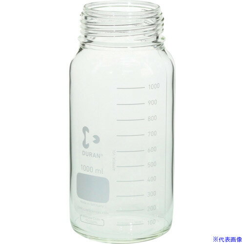 ■SIBATA 耐熱ねじ口びん 広口 びんのみ 1000mL 10入 01725010005A(1358420)[送料別...