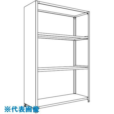 オレンジブック トラスコ中山　TRUSCONF 背板・側板付軽量物品棚W1200D450H1800F4 〔品番:LA64S24〕[ 注番:1358704]特長●軽量物を保管する棚です。●格納物に対応した様々なタイプがあります。●背板・側板付...