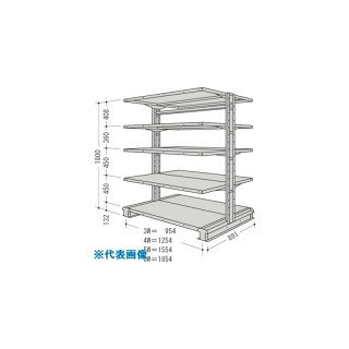 ■NF キャンチラック複式1連W1854D891H1800F5 CR66SW5(1363411)[送料別途お見積り][法人限定][外直送]