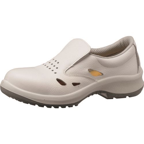 ■ミドリ安全 女性用通気構造スリッポンタイプ静電安全靴 プレミアムハイ・ベルデシリーズ LPM200ホワイ..