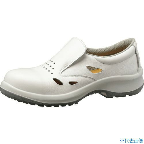 ■ミドリ安全 通気構造スリッポンタイプ静電安全靴 プレミアムハイ・ベルデシリーズ PRM200ホワイト通気..