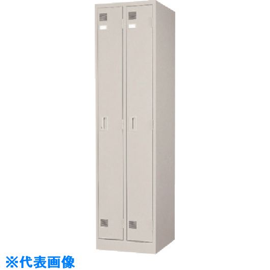 ■東洋 スタンドロッカー(2連) LK2STNG(1365661)[送料別途お見積り][法人限定][外直送]