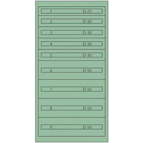 ■Vidmar ツールキャビネットTC-345F-S TC345FS(1367297)[法人限定][直送元]