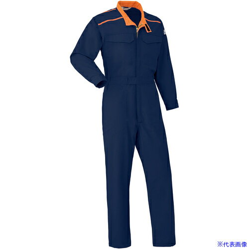 ■AUTO−BI 通年モデル つなぎ服(防炎)5102−001ネイビーブルー−M 5102001M(1368239)[送料別途お見積り][..