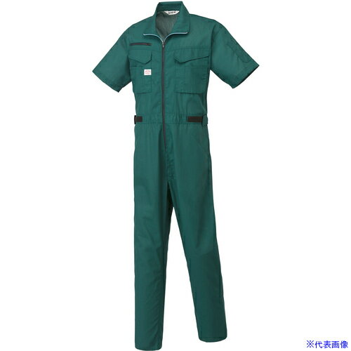 Other - ■AUTO−BI SS(春夏)モデル 半袖つなぎ服1070−010グリーン−L 1070010L(1368253)[送料別途お見積り][法人限定][掲外取寄]