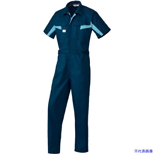 ■ファイテン SS(春夏)モデル 半袖つなぎ服1511−001ネイビーブルー−4L 15110014L(1368743)[送料別途お見..