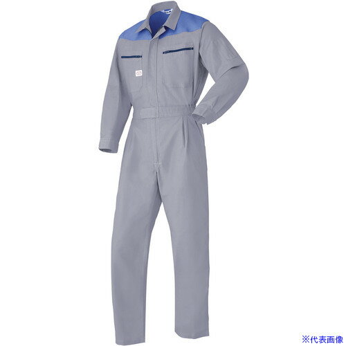 ■AUTO-BI つなぎ服3500-007グレー-4L 35000074L(1368893)[送料別途お見積り][法人限定][掲外取寄]