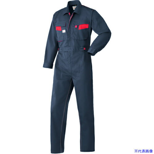 ■AUTO−BI AW(秋冬)モデル つなぎ服8300−001ネイビーブルー−L 8300001L(1369187)[送料別途お見積り][法..
