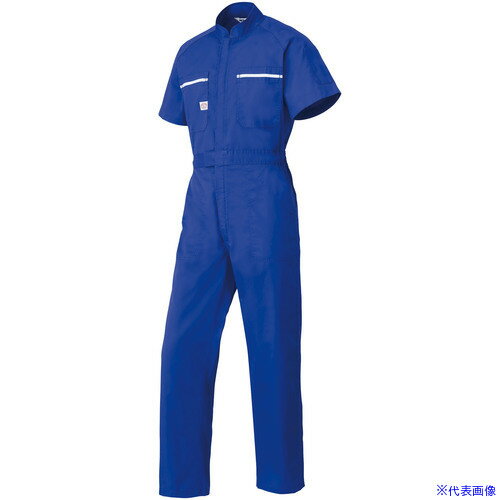 ■AUTO−BI SS(春夏)モデル 半袖つなぎ服6801−002マリンブルー−BLL 6801002BLL(1369213)[送料別途お見積..