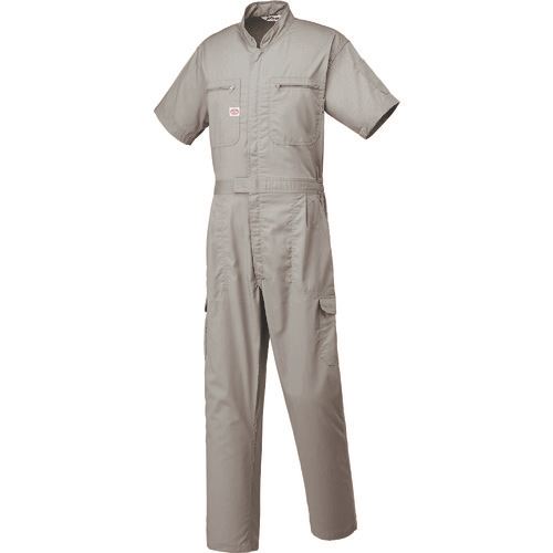 ■AUTO−BI SS(春夏)モデル つなぎ服8201−008シルバーグレー−L 8201008L(1369672)[送料別途お見積り][法..