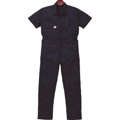 ■AUTO−BI SS(春夏)モデル 腰割れ式半袖つなぎ服6901−001ネイビーブルー−3L 69010013L(1370036)[送料別..