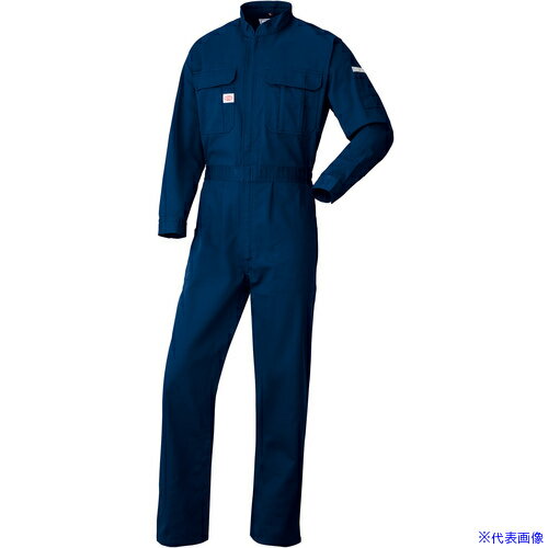 ■AUTO-BI つなぎ服6550-001ネイビーブルー-5L 65500015L(1370331)[送料別途お見積り][法人限定][掲外取寄]