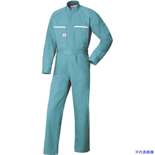 ■AUTO−BI AW(秋冬)モデル つなぎ服3850−010グリーン−3L 38500103L(1371119)[送料別途お見積り][法人限..