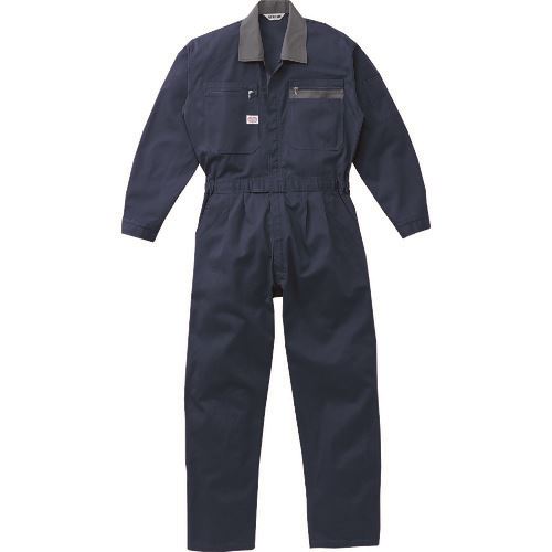 Long-Sleeved - ■AUTO−BI AW(秋冬)モデル 長袖つなぎ服5650−001ネイビーブルー−5L 56500015L(1371176)[送料別途お見積り][法人限定][掲外取寄]