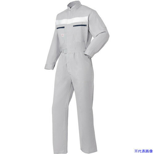 ■AUTO-BI SS(春夏)モデル つなぎ服1150-007グレー-M 1150007M(1371337)[送料別途お見積り][法人限定][掲外取寄]