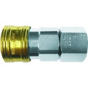 ■ヤマト 金属カップリング BLY-Cシリーズ カラーカップリングソケット(おねじ取付用) イエロー 10個入 相手側取付サイズRc1/4 BLY22SFY(1371856)