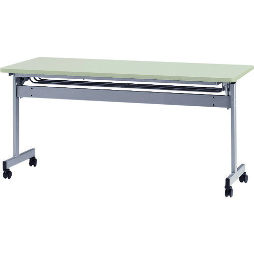 ■TOKIO 天板跳上式スタックテーブル(パネルなし) 1500×600mm 天板色：ニューグレー HSN1560NG(1373416)[法人・事業所限定][外直送元]
