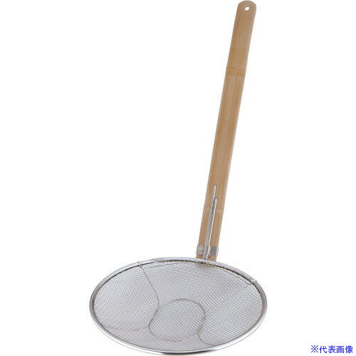 ■TKG 18-8竹柄そば揚 立柄 27cm ASB6927(1375241)[送料別途見積り][法人・事業所限定][掲外取寄]
