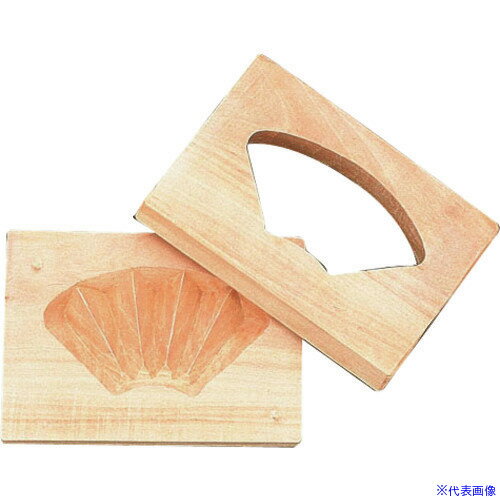 ■TKG 手彫物相型 1ツ取り (サクラ材) 扇 BBT36(1378500)[送料別途見積り][法人・事業所限定][掲外取寄]