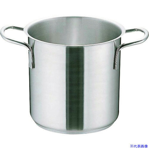 ■TKG ムラノ インダクション18−8寸胴鍋 (蓋無)16cm AZV7701(1378558)[送料別途お見積り][法人限定][掲外取寄]