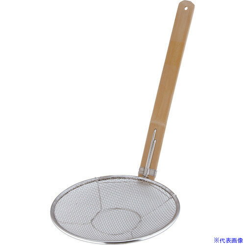 ■TKG 18-8竹柄そば揚 立柄 24cm ASB6924(1381616)[送料別途見積り][法人・事業所限定][掲外取寄]