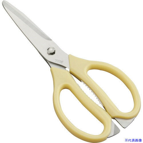 ■TKG キッチンバサミ(ステンレス) イエロー BHS2904(1389449)[送料別途見積り][法人・事業所限定][掲外取寄]