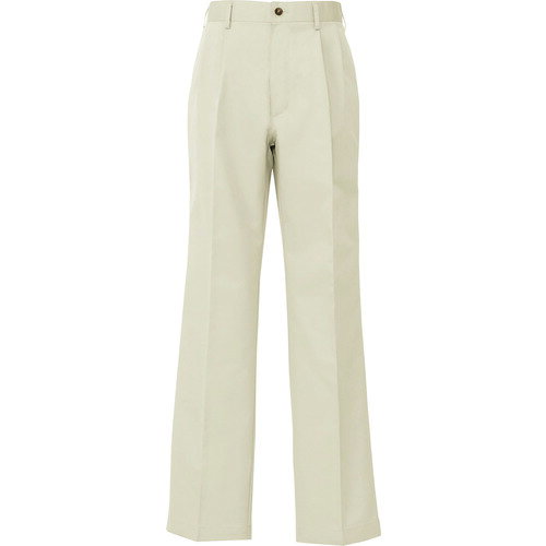 ■アイトス メンズチノパンツ(2タック) アイボリー 100 54502011100(1390552)[送料別途見積り][法人・事業所限定][掲外取寄]