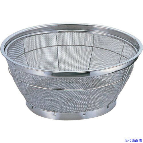 ■TKG ステンNEWマンモス浅型ざる 25cm AZL4325(1391035)[送料別途見積り][法人・事業所限定][掲外取寄]