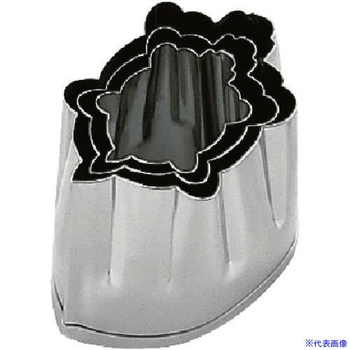 ■TKG SA 18-8業務用 抜型 亀 3個セット BNK5001(1392661)[送料別途見積り][法人・事業所限定][掲外取寄]