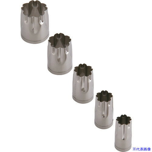 ■TKG SA18-8手造り業務用抜型(5ヶ組) 桜 BNK09002(1394304)[送料別途見積り][法人・事業所限定][掲外取寄]