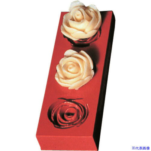 ■TKG デコレリーフ ゴム製モルド ローズ 0657 WML17(1394464)[送料別途見積り][法人・事業所限定][掲外..