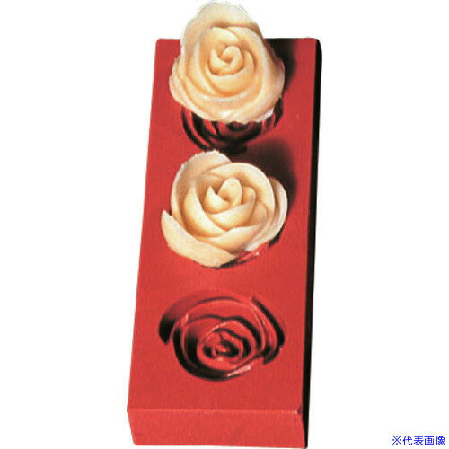 ■TKG デコレリーフ ゴム製モルド ローズ 0655 WML19(1394519)[送料別途見積り][法人・事業所限定][掲外..