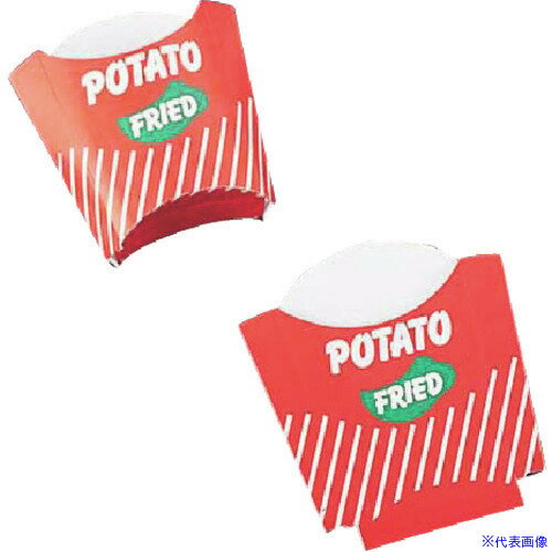 ■TKG ポテトカートン FRIED 小 (50枚入) XPT2301(1394567)[送料別途見積り][法人・事業所限定][掲外取寄]