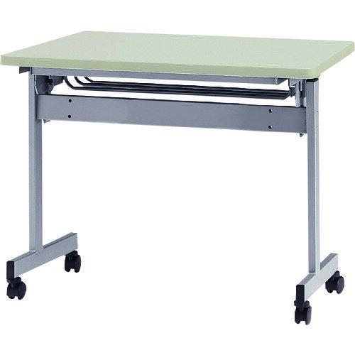 ■TOKIO 天板跳上式スタックテーブル(パネルなし) 1200×600mm 天板色：ニューグレー HSN1260NG(1395532)[法人・事業所限定][外直送元]