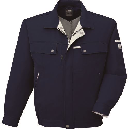 オレンジブック トラスコ中山　TRUSCOサンエス 冬 長袖ブルゾン ディープネイビー色 Lサイズ 〔品番:WA2015123L〕[ 注番:1396669]特長●SS〜6Lまで幅広いサイズ展開です。●全10色からお好みのカラーを選ぶことがで...