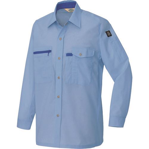 オレンジブック トラスコ中山　TRUSCOアイトス 長袖シャツ(男女兼用)(薄地) サックス L 〔品番:5365007L〕[ 注番:1437706]特長●幅広い分野に対応するエコマーク認定ワークウェアです。●実用新案「スイング　スリーブ」で動きがラクラクです。仕様●色：サックス●サイズ：L●タイプ：長袖仕様2●帯電防止●前立て：ドットボタン（プラスチック）●ポケットファスナー：ビスロンファスナー●スイングスリーブ仕様●ペン差し付き（左胸・左袖）●年間商品材質/仕上●素材：エコユース強撚トロピカル　ポリエステル65%・綿35%・（再生ポリエステル)55%●ボタン：プラスチックセット内容/付属品注意原産国（名称）中国JANコード4932514796680本体質量0gオレンジブック トラスコ中山　TRUSCOアイトス 長袖シャツ(男女兼用)(薄地) サックス L 〔品番:5365007L〕[注番:1437706]《包装時基本サイズ：400×300×20》〔包装時質量：340g〕分類》保護具》作業服》シャツ☆納期情報：メーカー取り寄品（弊社より発送）