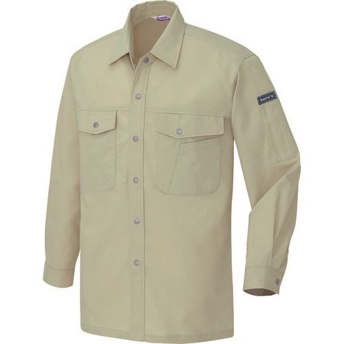 ■アイトス 長袖シャツ(配色なし・薄地)(男女兼用) アースグリーン M 967005M(1447083)[送料別途お見積..