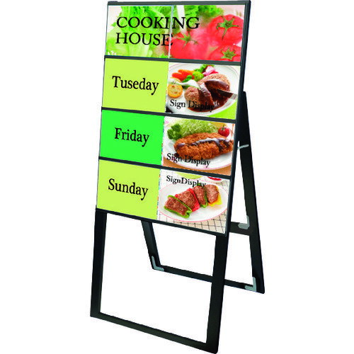 ■TOKISEI ブラックカードケーススタンド看板 B5横8片面ハイ BCCSKB5Y8KH(1452952)[送料別途お見積り][法人限定][外直送]