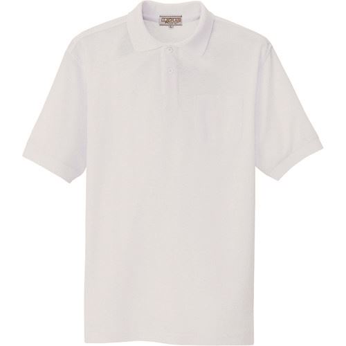 ■アイトス 半袖ポロシャツ(男女兼用) ホワイト 3S 76150013S(1453523)[送料別途見積り][法人・事業所限..