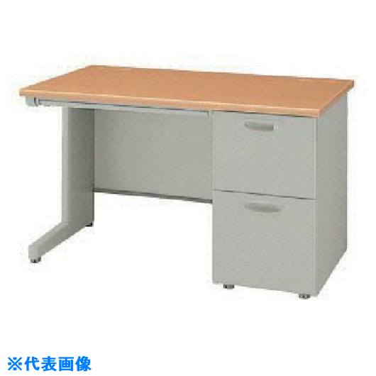 ■NAIKI 片袖デスク NED型/天板:ライトバーチ木目 本体:ウォームホワイト/W1000×D600×H700 NED106BAWL(1..