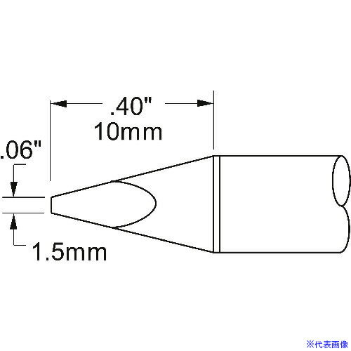 ■メトカル Metcal MFR-1160・SP-200シリーズ チップカートリッジ SSC738A(1459215)[送料別途見積り][法..