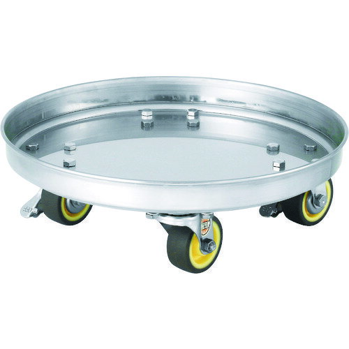 オレンジブック トラスコ中山　TRUSCOMONOVATE 帯電防止車輪付運搬用ステンレス台車(SUSウレタン車) 43サイズ用 〔品番:KMSD43〕[ 注番:1461817]特長●床面と車輪の摩擦による静電気の蓄積を防止します。●静電気の帯電が少ないので、防塵効果に優れています。●床を傷めにくいウレタン製の車輪です。●キャスターの金具もステンレス製です。●【TPシリーズ】【STAシリーズ】にはお使いいただけません。用途●容器の移動に。●防塵効果が求められる現場に。仕様●高さ(mm)：136●外径(mm)：437仕様2●体積固有抵抗率：10[[UE7]]〜10[[UE10]]オーム・cm　(帯電防止車輪)●自在キャスター4個　(内ストッパー付2個)●表面処理：電解研磨(アングルタイプ)材質/仕上●●材質：SUS304●キャスター金具：SUS304●キャスター車輪：ウレタン車（帯電防止）●ストッパー付車輪：ウレタン車（普通車輪）●ボルト・ナット：SUS304セット内容/付属品注意原産国（名称）日本JANコード4560132188756本体質量3.5kgオレンジブック トラスコ中山　TRUSCOMONOVATE 帯電防止車輪付運搬用ステンレス台車(SUSウレタン車) 43サイズ用 〔品番:KMSD43〕[注番:1461817][本体質量：3.5kg]《包装時基本サイズ：437×437×136》〔包装時質量：4kg〕分類》研究用品》ボトル・容器》ステンレスタンク☆納期情報：オレンジブック掲載以外でメーカー直送品（送料元払い）【法人限定＝会社名ご記入お願い致します。】※北海道・沖縄・離島は運賃別途商品も含む