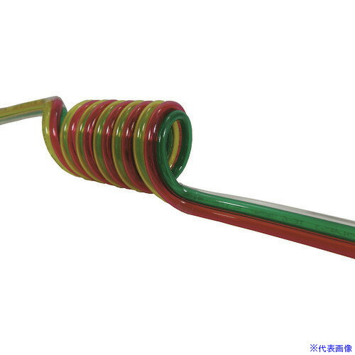 ■チヨダ スパイラルチューブ 耐水性マルチスパイラル 芯数4 外径10mm/使用範囲1417mm 4MES1015S(146217..