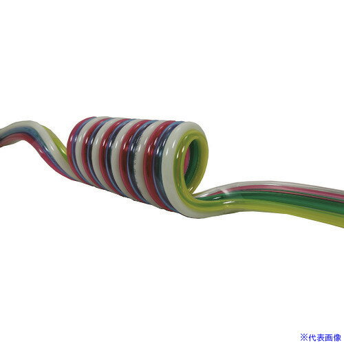 ■チヨダ スパイラルチューブ 耐水性マルチスパイラル 芯数6 外径8mm/使用範囲738mm 6MES85S(1463744)[送料別途見積り][法人・事業所限定][外直送]